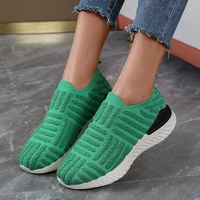 2022 spring new style womens sneakers patchwork womens comfort overfoot loafers plus size womens running shoes walking flats