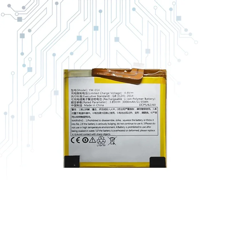Аккумулятор 2500 мАч/3000 мАч для Veken YW-014 YW014 YW-011 YW011
