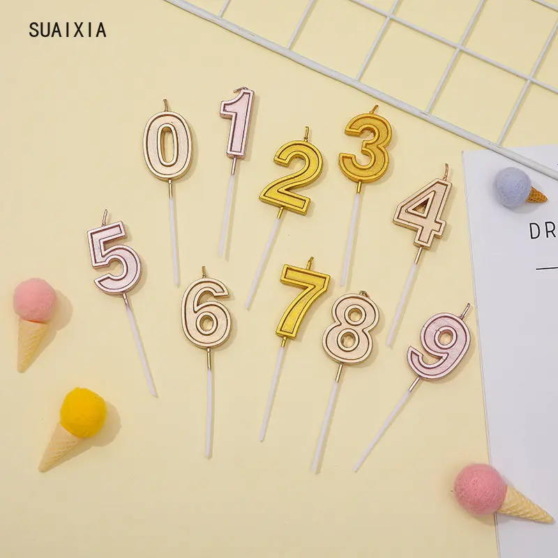 

Золотые цифры 0-9, свечи для торта на день рождения, Топпер, Декор, рандомные поставки, декоративные свечи, DIY домашний декор, поставки, цифры, с...