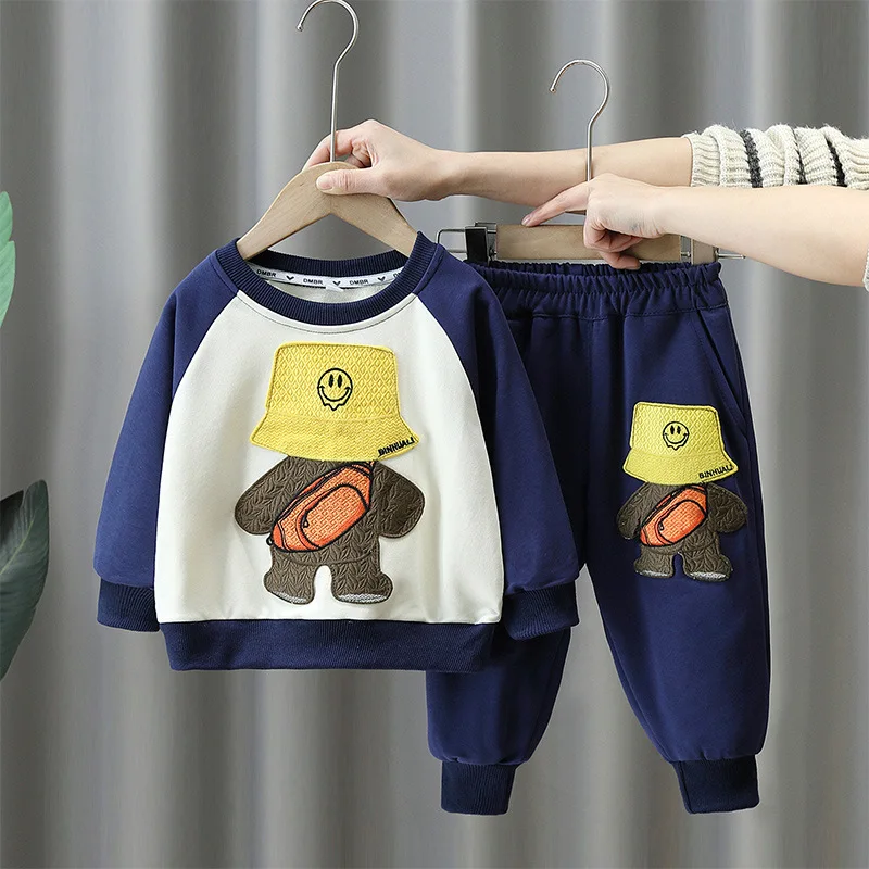 

Хлопковый спортивный костюм для мальчиков 2-10 лет, на осень/весну