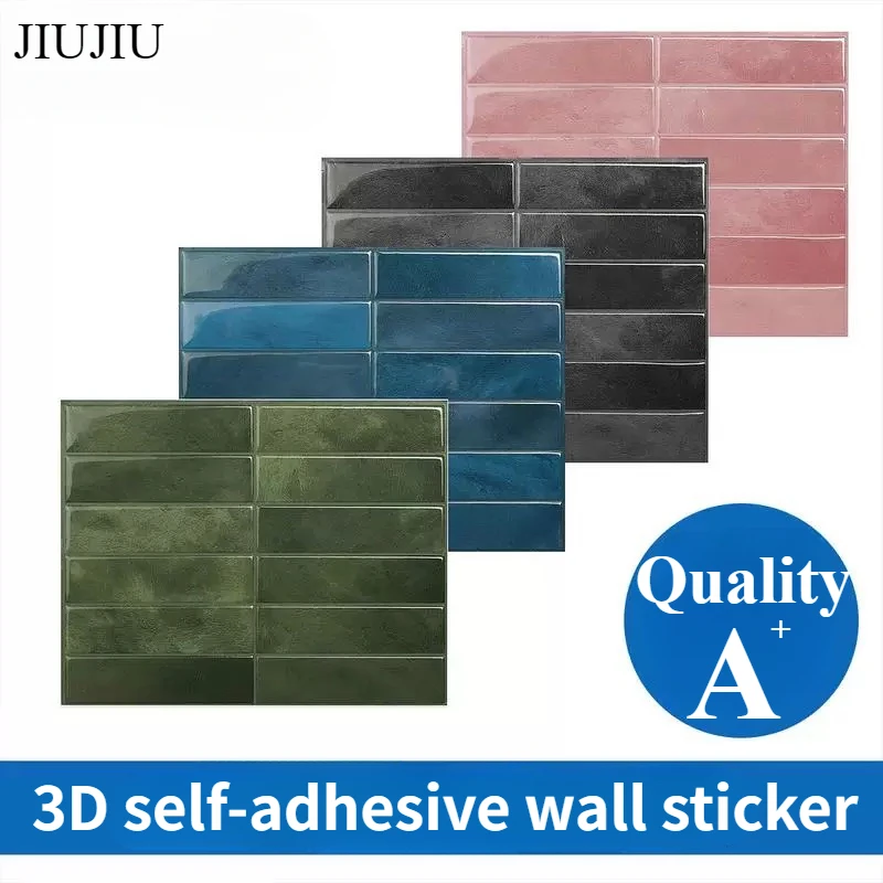 10 штук водонепроницаемых и легко чистящих 3D-наклеек на стену для внутреннего