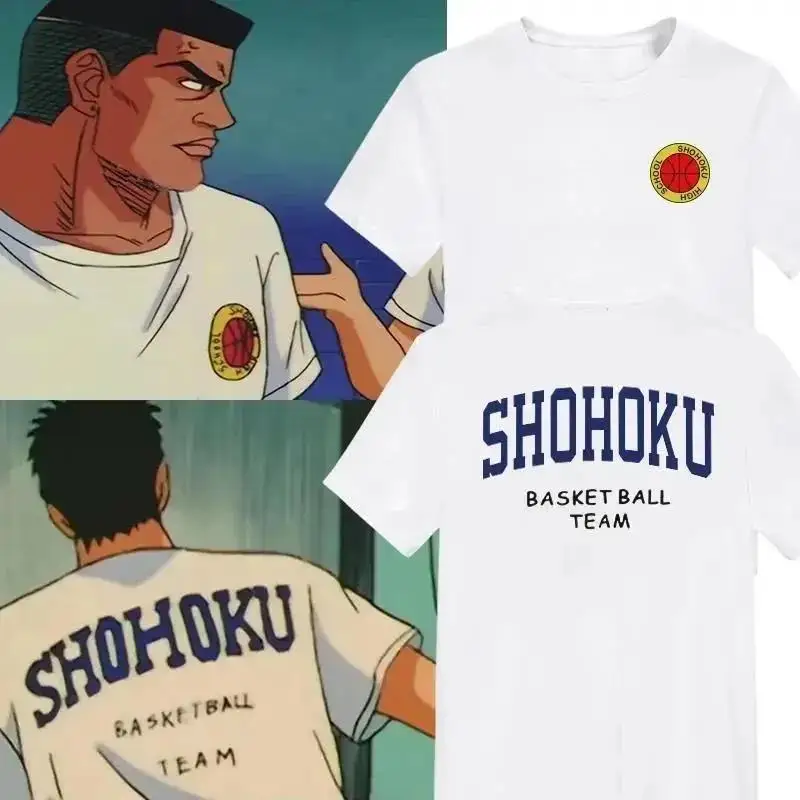 

Japanese Anime Slam Dunk Shohoku Basket Ball Team T Shirt Sakuragi Hanamichi Print T Shirts Oversized Cosplay Clothes Kid100-6XL