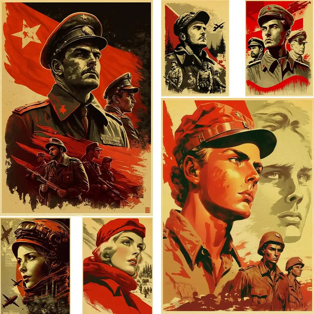 

Ретро советские постеры, крафт-бумага, принты, постеры, винтажные, для дома, комнаты, кафе, бара, Декор, эстетическая мебель, искусство, настенная живопись