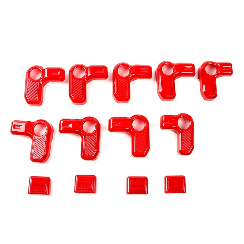 

Жесткий выключатель с открытой крышкой, отделка крыши для аксессуаров Ford Bronco 2021 2022, красный АБС-пластик