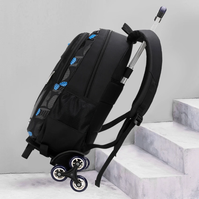 

Wheeled Kids Backpack with Wheels Waterproof School Bags for Girls and Boys Child Rolling School Bags Set mochilas