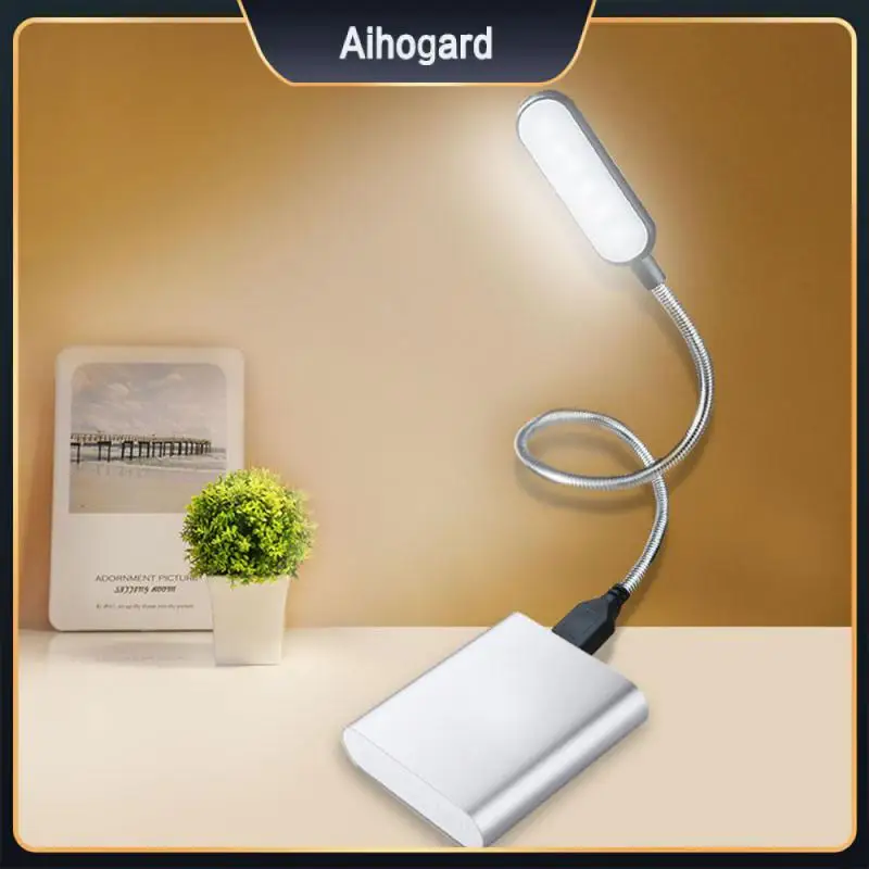 

30.5×1.5×0.75cm Flexible Usb Light Mini Book Light Led Lamp Light Metal Hose Portable Small Night Light Energy-saving Usb