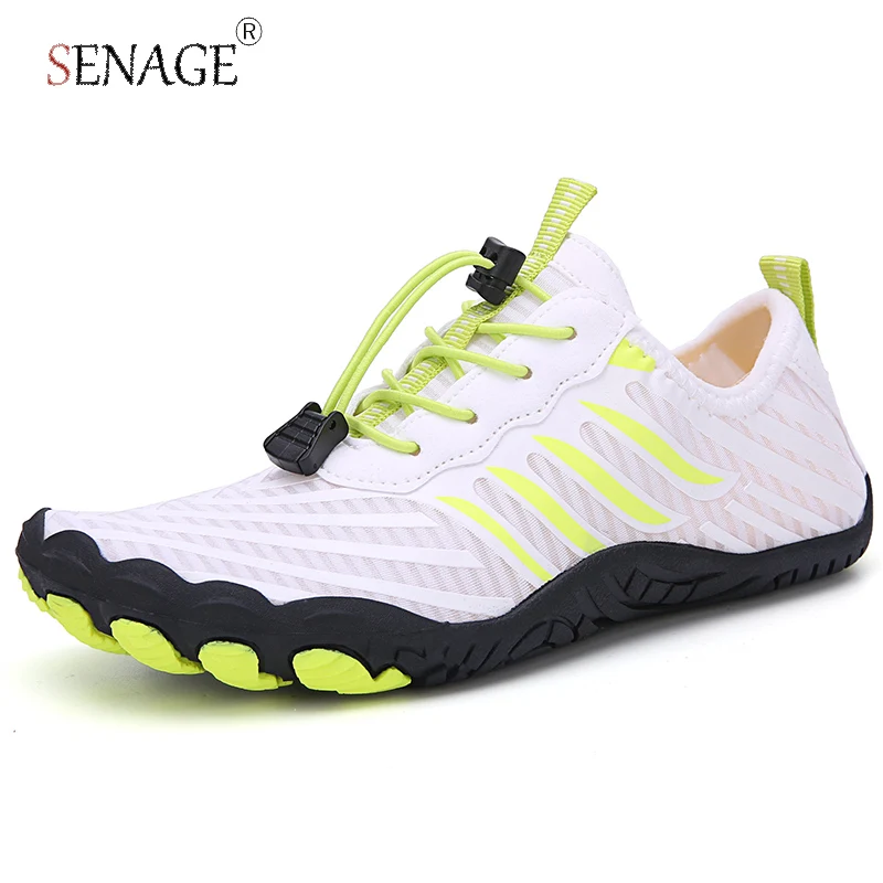 

SENAGE High Quality Water Shoes Women and Men Barefoot Beach Shoes Upstream Breathable Sport Shoes Quick Dry Aqua Sneakers