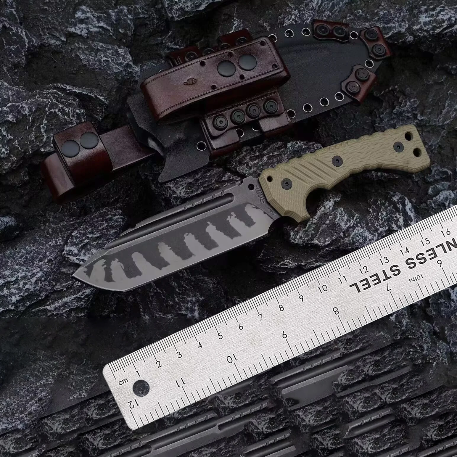 

Miller Bros.BIsdes M32 Fruit Knife Zwear Steel Blade 62-63HRC Hardness G10 Handle Outdoor Camping Self Defense Knife with Sheath