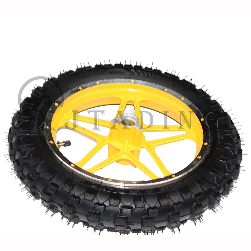 

10-дюймовое колесо для мотоцикла 2,50-10, внутренняя трубка, внешняя трубка с ступицей из сплава для 47cc 49cc, 2-тактные детали для питбайка, Кросса