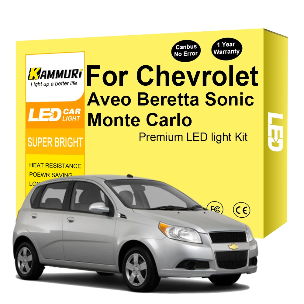 

Светильник ка для Chevrolet Aveo Beretta Sonic, аксессуары Монте-Карло 1995-2017, светодиодная лампа Canbus для багажника, комплект ламп для чтения дверей