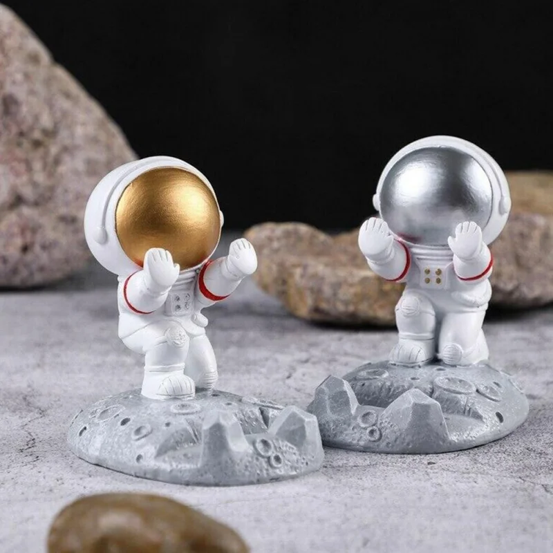 Милые 3D астронавты из смолы украшения держатель-подставка кронштейн космонавта