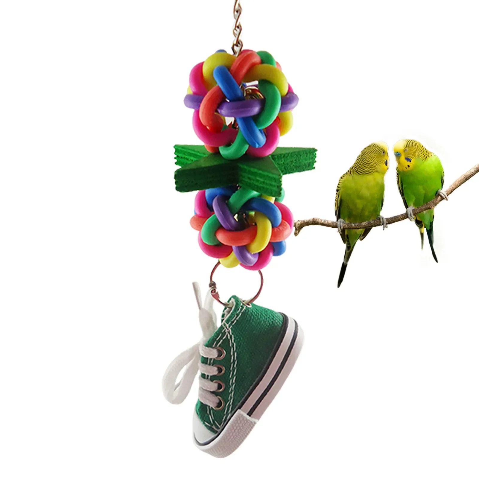

Toy Bird Chewing Toys Bird Chew Toys Mini Sneaker Bird Toys Finger Shoes Corn-Skinned Parrot Chewing And Climbing Toys