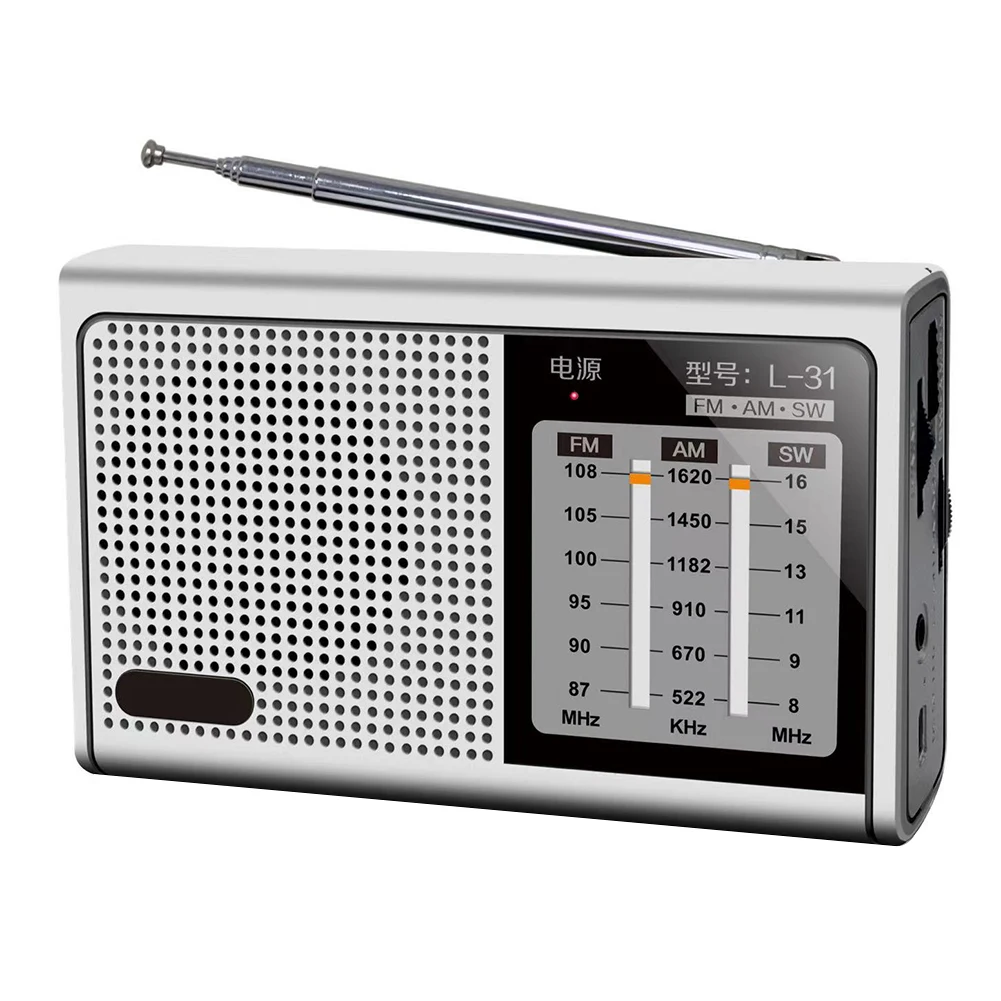 Портативный Полнодиапазонный радиоприемник FM AM SW ретро громкоговоритель с