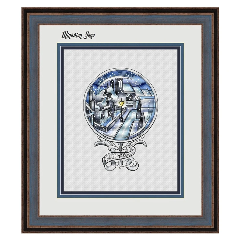 Набор для вышивки крестиком анимационный хрустальный шар полый уличный 28ct 18ct 14ct