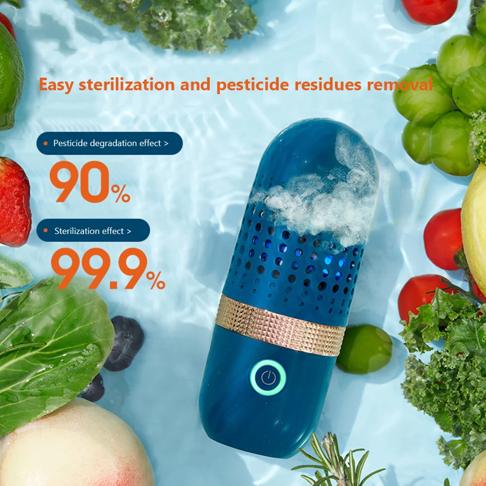 

Fruit Vegetable Washing Machine Portable Ultrasonic Rice Meat Washing Cleaner Household Disinfection Kitchen Utensils
