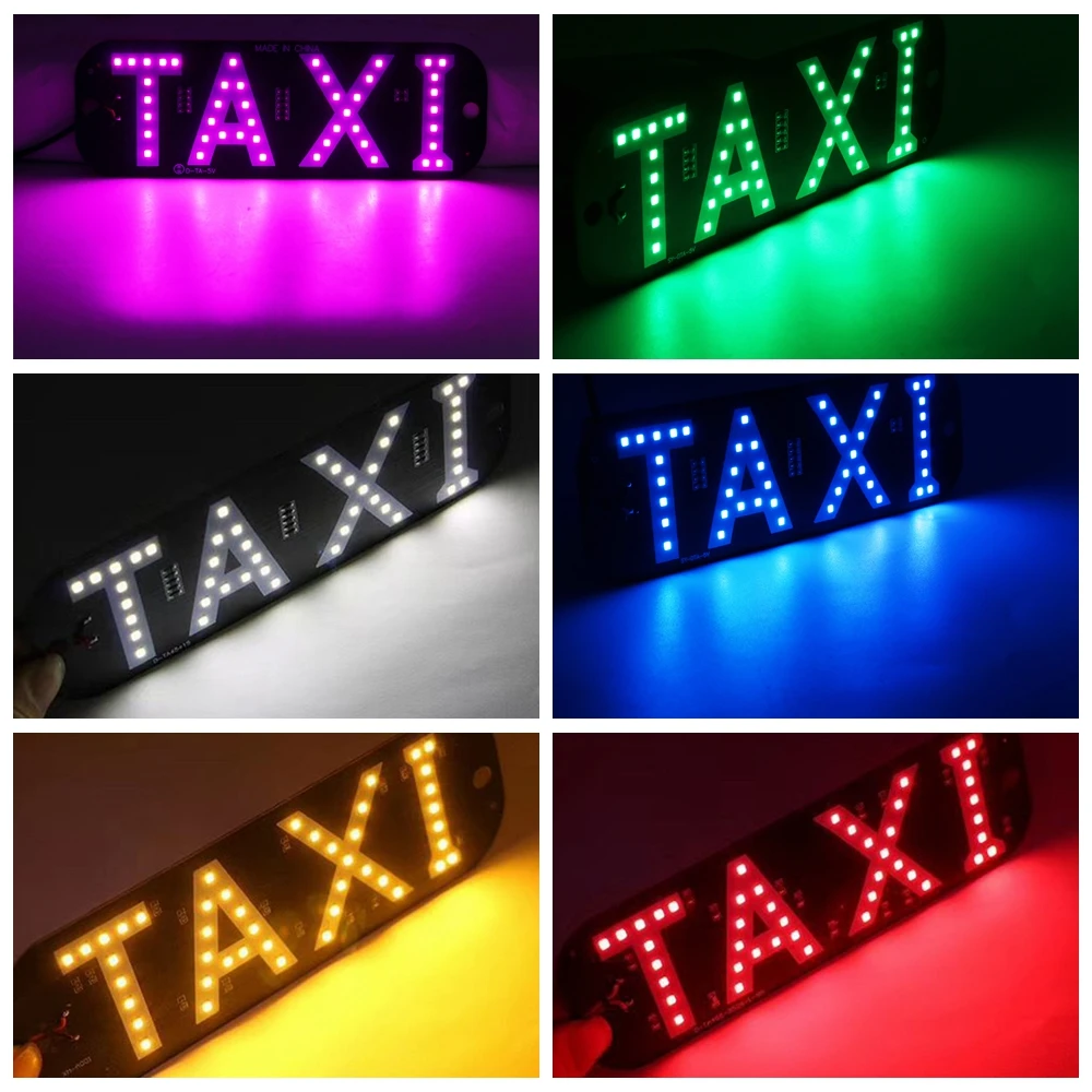 Светодиодный знак для такси на автомобильное лобовое стекло 12V высокого качества, экономный и долговечный, с новым брендом лампы, 45 светодиодов, свет на лобовом стекле.