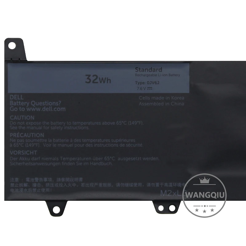 Для Dell Inspiron 11-3000 3162 3164 3168 0JV6J 8NWF3 PGYK5 0HH6K9 7 6 В 32 Втч аккумуляторы для ноутбуков