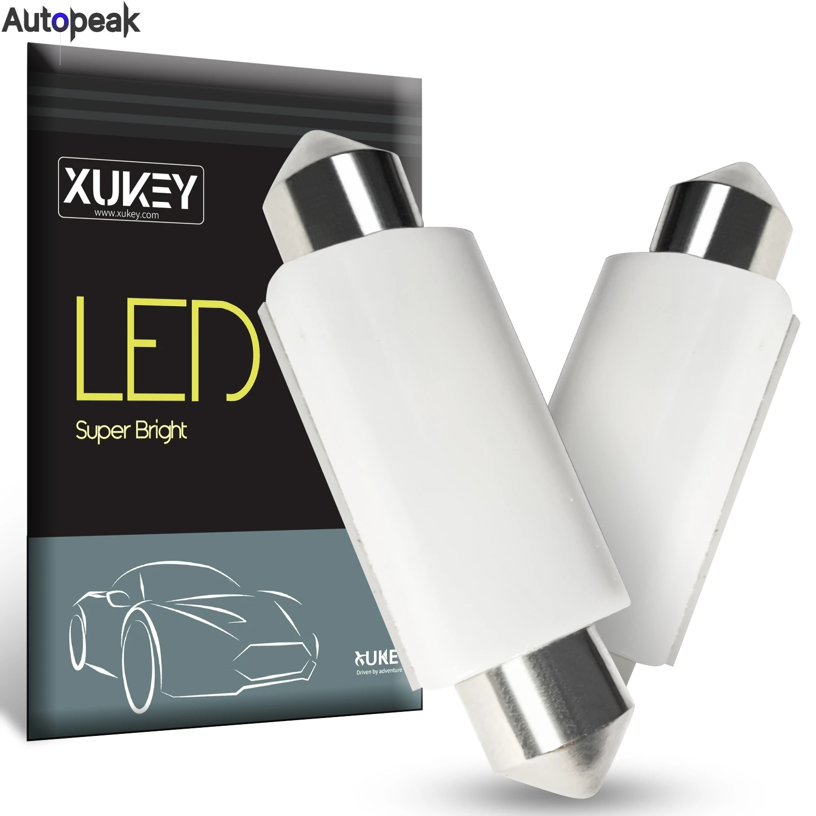 

36 мм гирлянда со светодиодной подсветкой 6418, светодиодные автомобильные лампы C5W, лампа CANBUS 239 6461, салон автомобиля, купольная карта, подсветка двери, номерного знака, белый 12 В