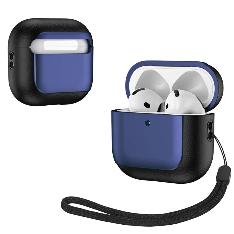 Роскошный защитный чехол для наушников Airpods 4-го поколения противоударный с