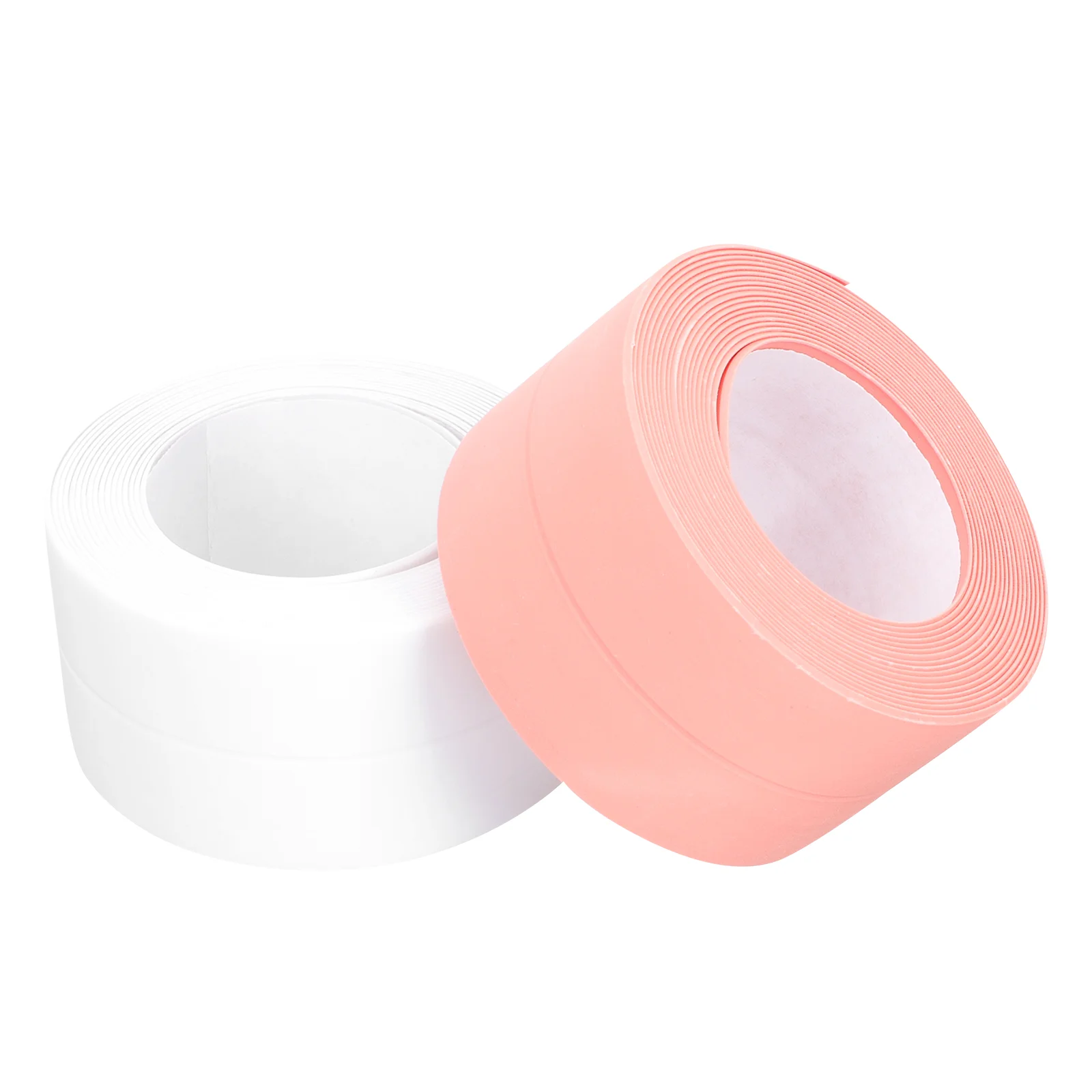 

2pcs Self-adhesive Seal Strip Bath Sealant Strip Waterproof PVC Caulk Tapes