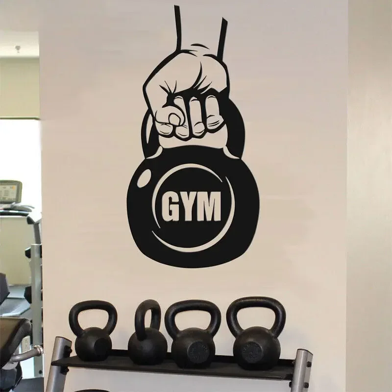Наклейки с гириками для тренировок фитнеса виниловые наклейки на стену гараж