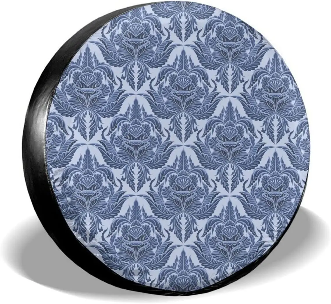 

Роскошный чехол Damask для запасных шин, водонепроницаемый пыленепроницаемый Стандартный чехол для трейлера, джипа, внедорожника, RV и многих