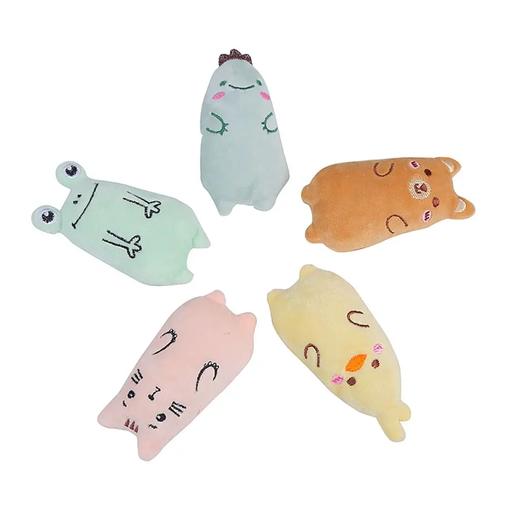 

Teeth Grinding Catnip Toys Funny Interactive Plush Cat Toys Pet Kitten Chewing Vocal Toys Claws Thumb Bite Cat Mint For Cats New