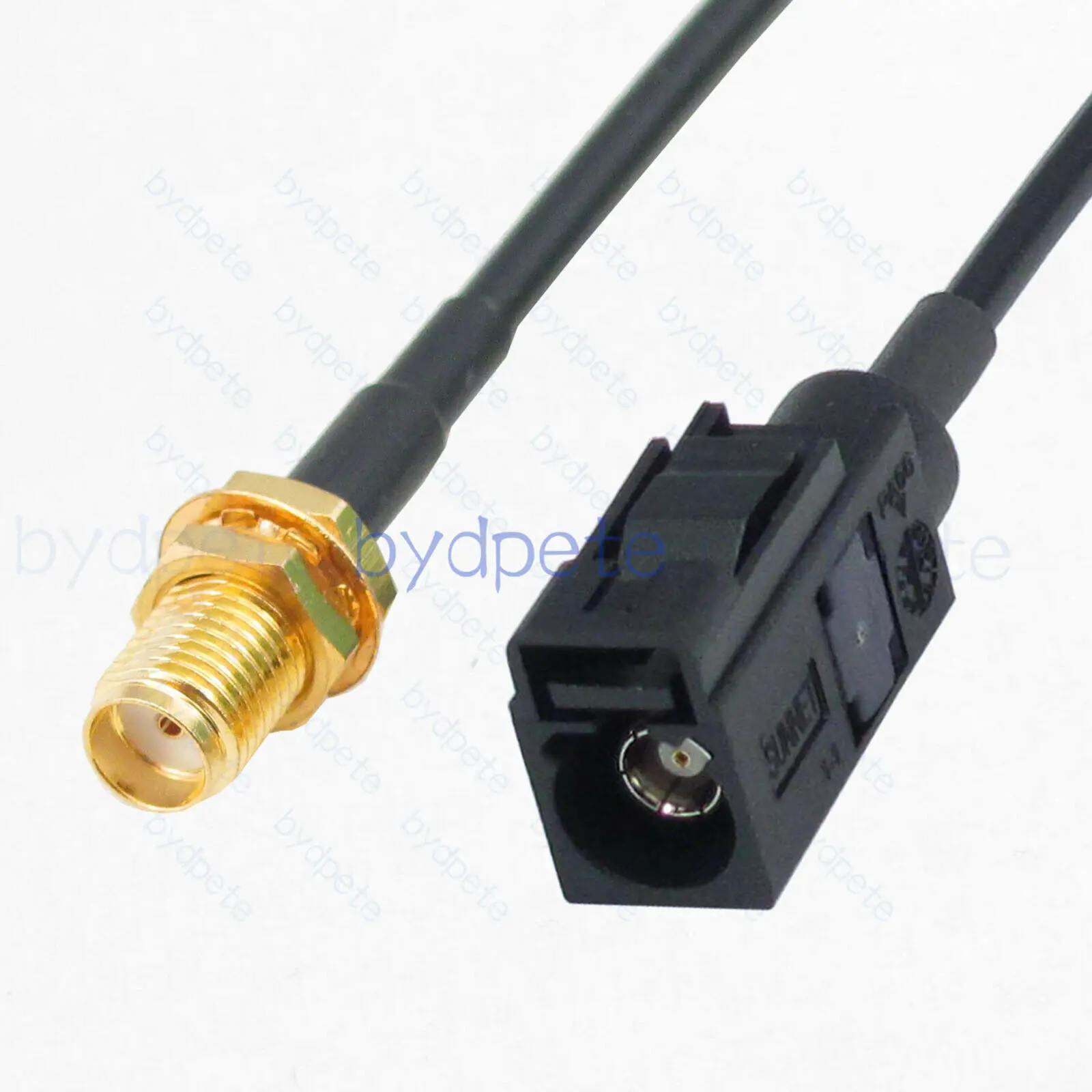 Купи Fakra-A to SMA female Black 9005 RG174 cable For Car GPS Antenna Wire WIFI Coax Jumper Pigtail Antenna Extension RF Coaxial за 239 рублей в магазине AliExpress