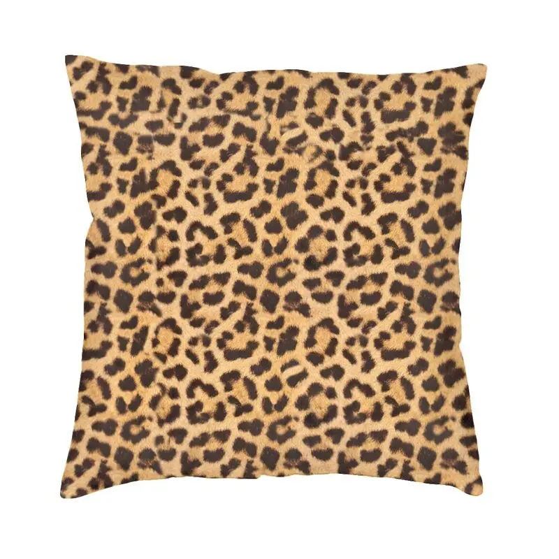 

Personalized Animal Leopard Pattern Square Throw Pillow Case Home Decorative 3D Two Side Print Cushion Cover for Living Room