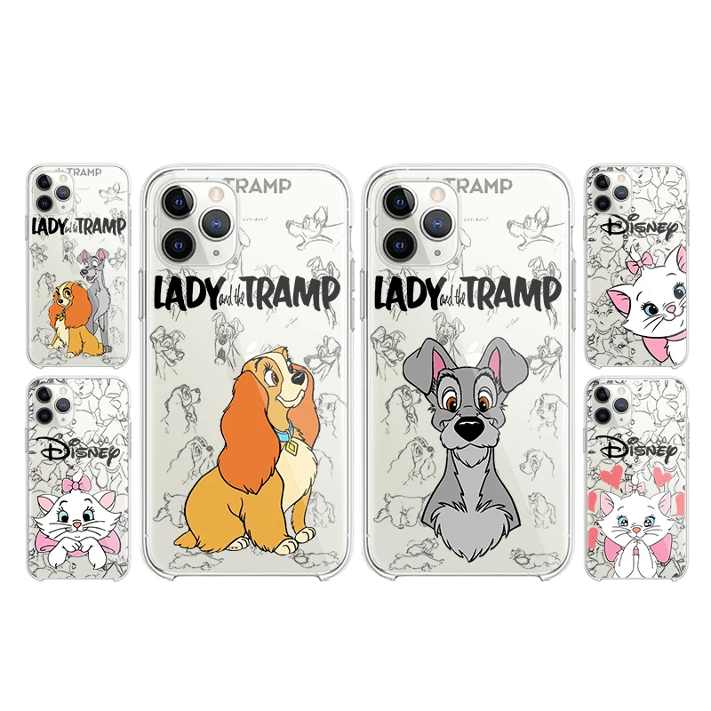 

Lady and Tramp Marie Transparent Phone Case For Apple iPhone 14 13 12 11 Mini XS XR X Pro MAX 8 7 6 Plus SE 2020 Cover Shell
