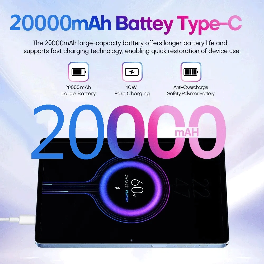 2026 НОВЫЙ планшет Pad P90 Pro, 11 дюймов, 24 ГБ + 2 ТБ, планшеты, Android 16, Snapdragon8gen3, планшетный ПК, распознавание лиц, 20000 мАч, 5G, двойная SIM-карта (art.: 3920d416d69ec) - 3920d416d69ec