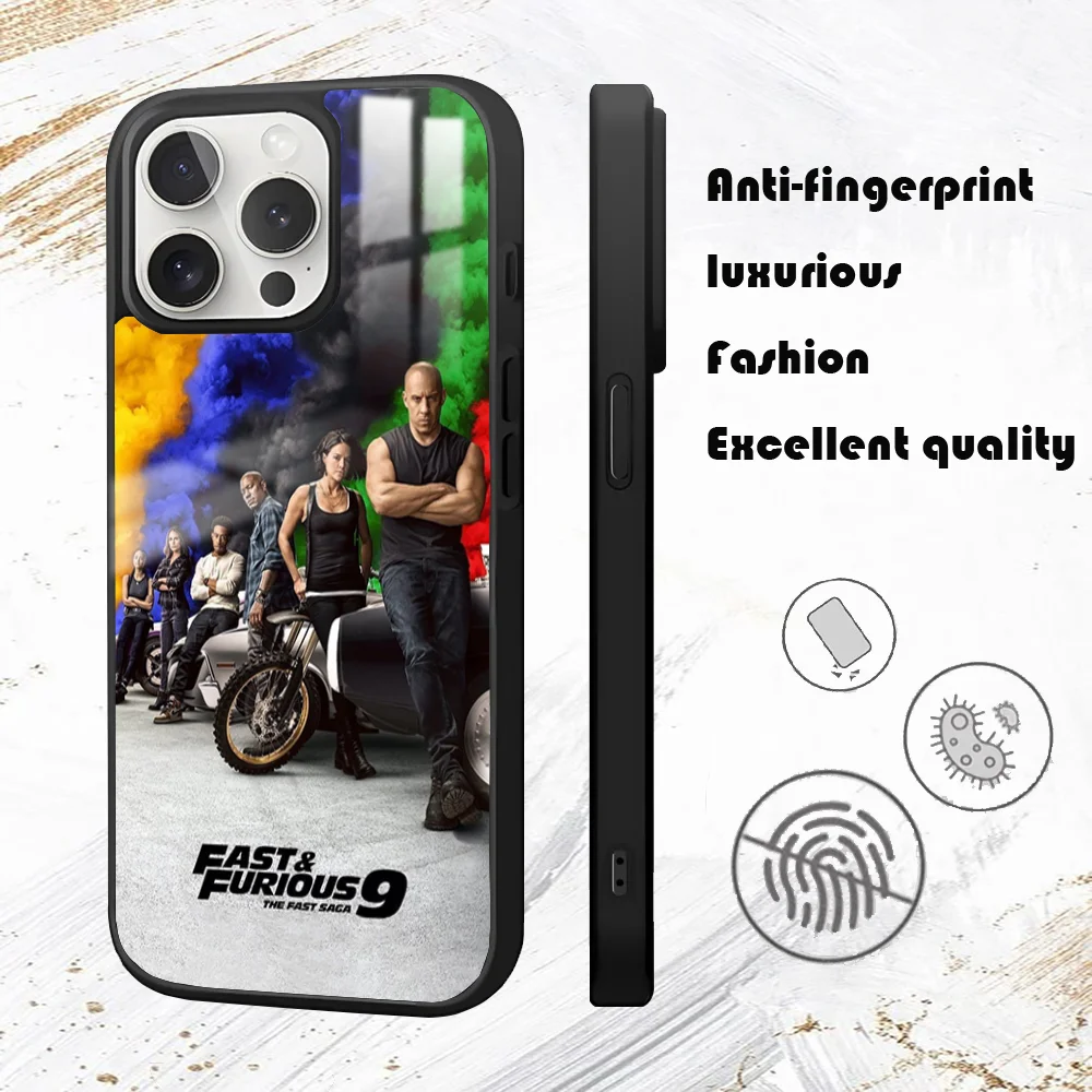 Movie Fast & Furious Phone Case For iPhone 16 15 14 13 12 11 Pro Max Plus Mini PC Mirror Fashion phone case