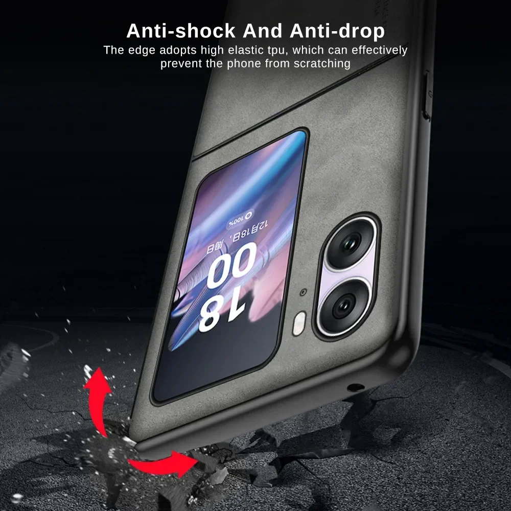 Чехол-книжка из искусственной кожи для OPPO Find N2 N3