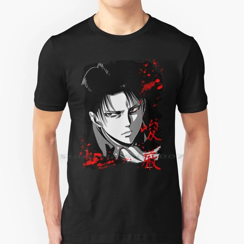 

Shкруги нет Kyojin-Levi | Идеальный подарок, футболка из 100% хлопка с японским Snk Aot Ackerman Levi Attack On Titan, манга, атака аниме на