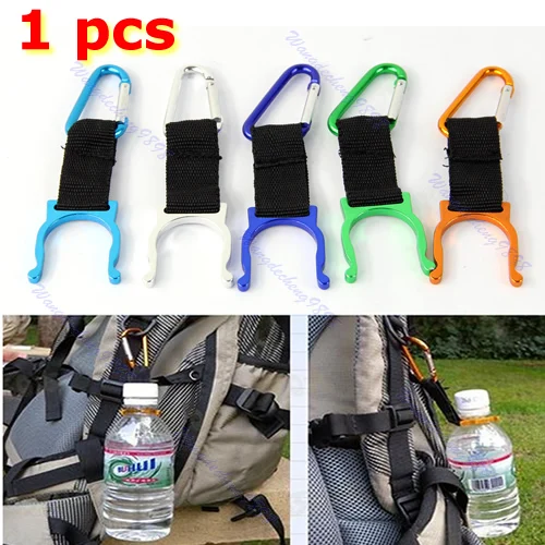 

New Carabiner Water Bottle Buckle Hook Holder Clip For Camping Hiking Traveling