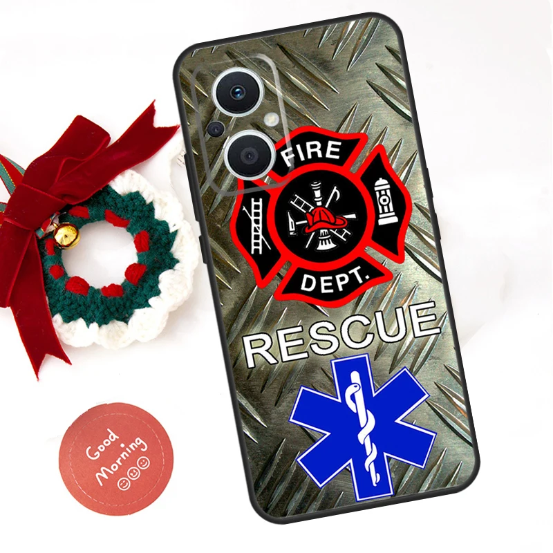 Фото Чехол Rescue Fire Dept Funda для OPPO Reno 15 F 14F 12F 11F 10 11 12 13 14 Pro 7 8 Lite OPPO Find X9 X8 X6 Pro №3