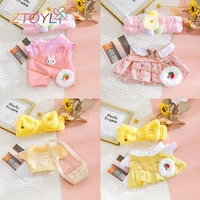clothing accessories for 30cm lalafanfan yellow duck alpaca pig rabbit plush animal doll clothes hair band for kids girls gifts