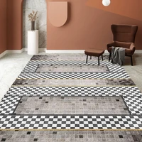 color checkerboard lattice living room coffee table carpet summer photo rugs bedroom bedside carpet simple floor mat