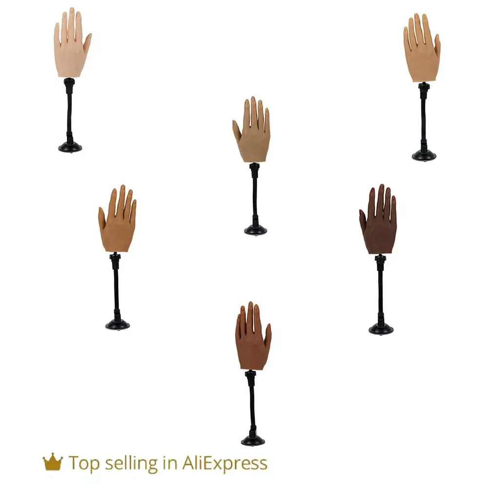 

NEW2023 Real Practice Hand Model Nail Art Tools Adjustable High-quality Silicone