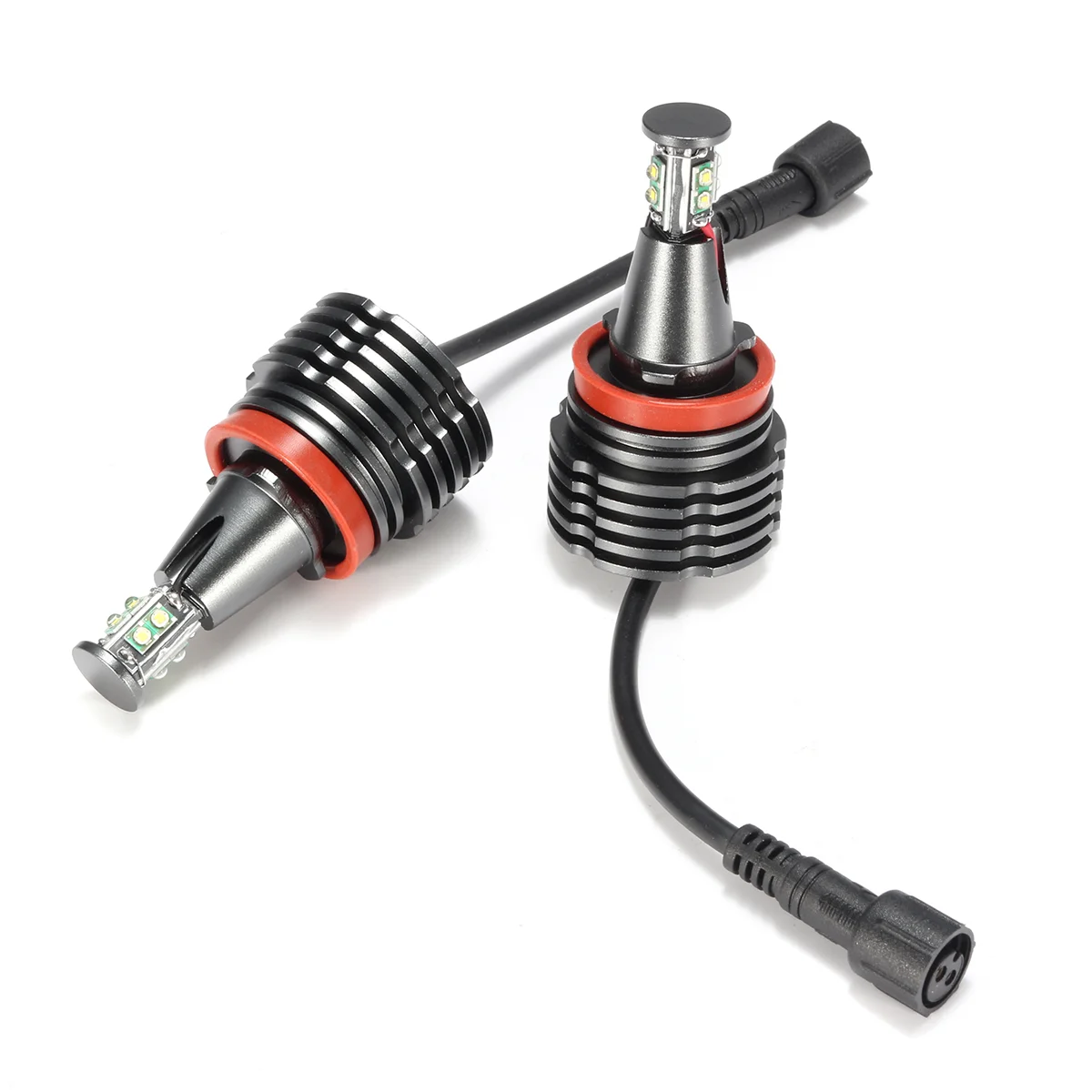 

2 PCS H8 40W 8 LEDs Angel Eyes Halo Ring Lights Headlights Marker Bulbs for 1 3 5 6 X Z Series - 63217760782 (White Light)