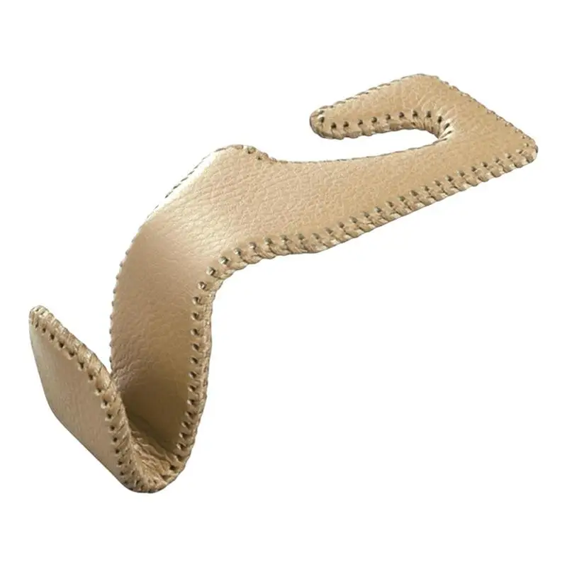 

Car Back Seat Hook Automotive PU Leather Seat Headrest Hook Stainless Steel Handbag Purse Coat Storage Hook Universal Vehicle