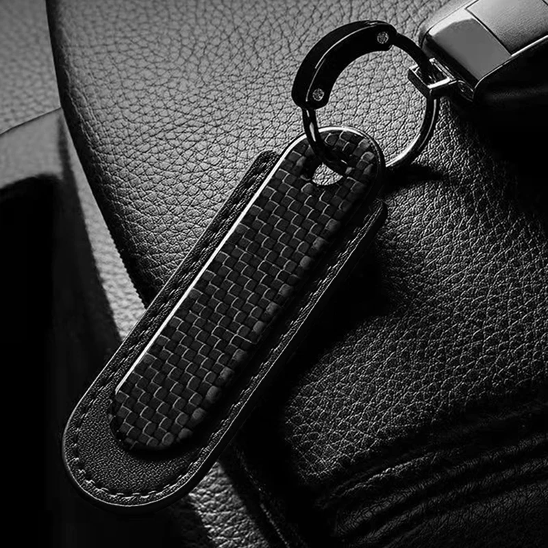 Автомобильный брелок из углеродного волокна для Audi Bmw Mercedes Benz Amg