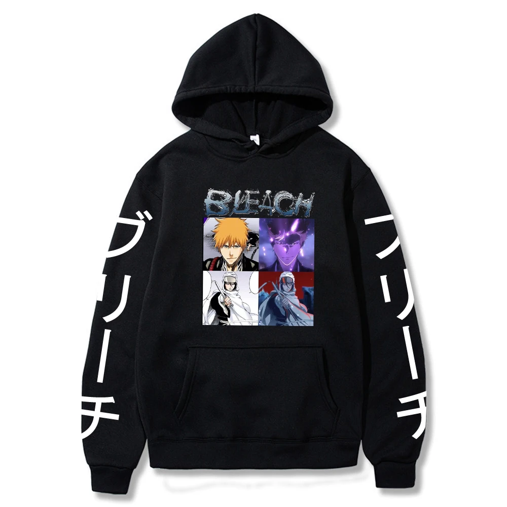 

Аниме отбеливатель Kurosaki Ichigo одежда Свитшот свободная зимняя Толстовка