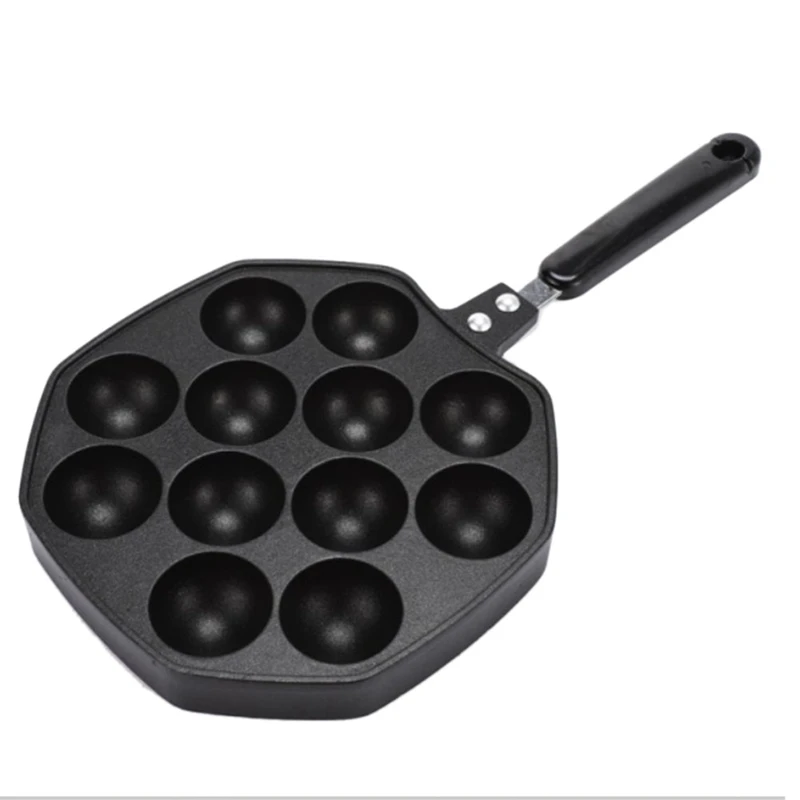 

Алюминиевая антипригарная пластина для гриля Takoyaki 12 дюймов, форма для выпечки в виде осьминога