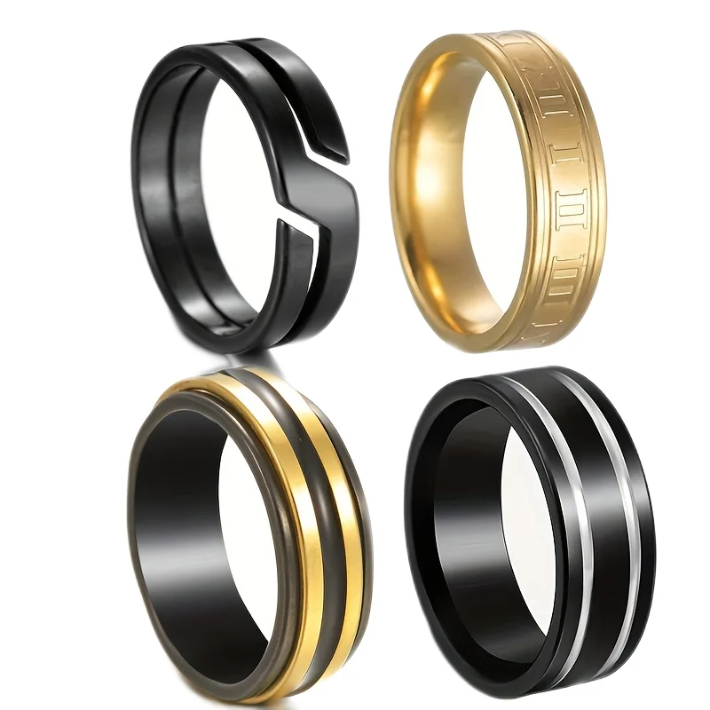 

New 8MM Men's Groove Beveled Edge Tungsten Carbide Ring Black Celtic Ring Classic Punk Jewelry Rings Men Wedding Ring