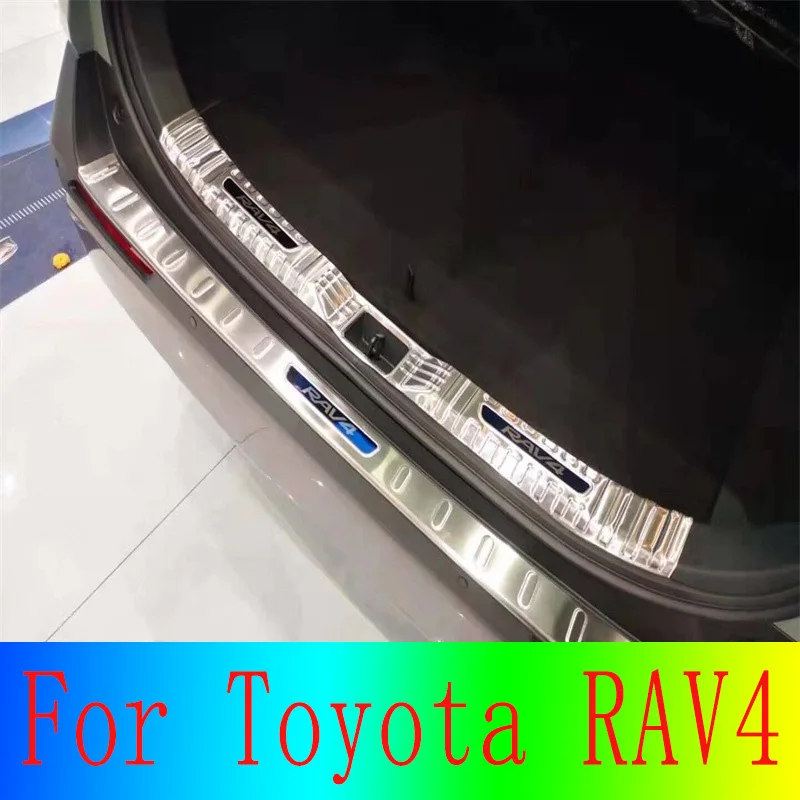 

Stainless Steel Car Exterior Parts Accessories Bumper Inside Outside Rear Bumper Protector Sill For 2019-2022 Toyota RAV4