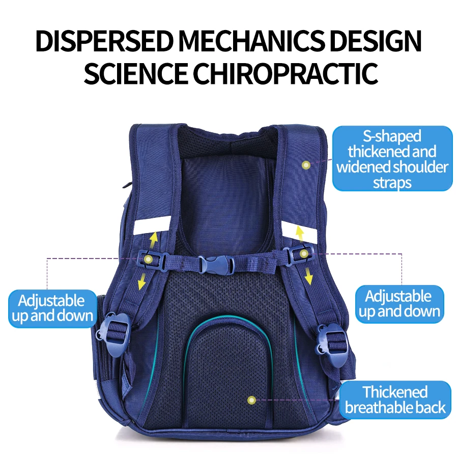 Kids Luxury Brand Dinosaur Print School Backpacks Children Waterproof School Bags for Boys Night Safe Orthopedic Bagpack Mochila