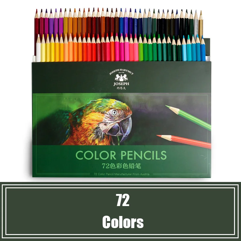 

Oily Colored Pencils 12/18/24/36/48/72 Colors Artistic Color Lead Brush Sketch Wood Pencil Set Hand-Painted School Supplies