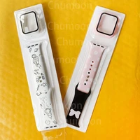 casestrap for apple watch band 40mm 44mm 42mm 38mm silicone wristband bracelet correa iwatch series 3 4 5 6 se 7 band 45mm 41mm