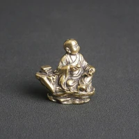 antique brass chanting little monk desktop decoration zen small monk decoration crafts